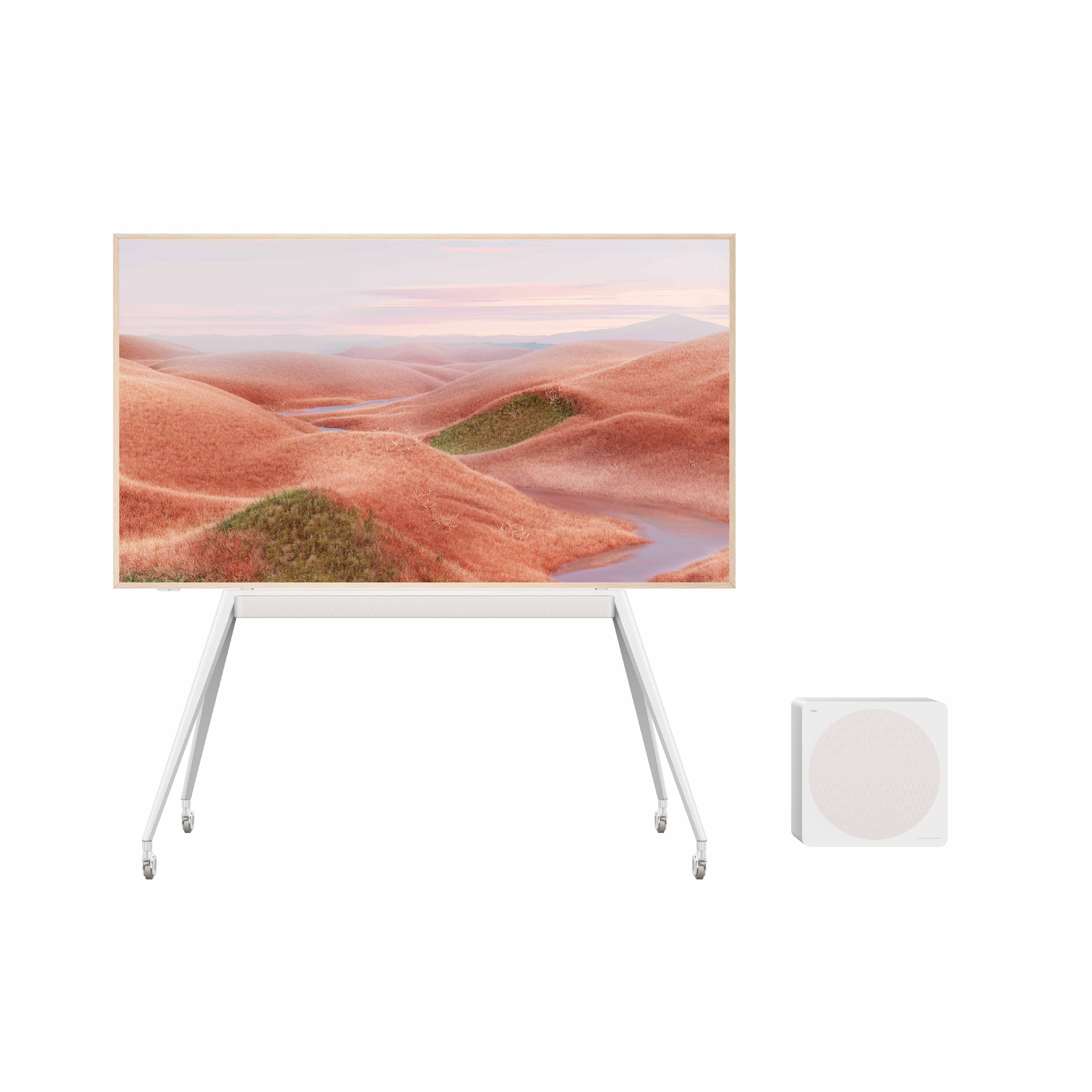 TCL NXTFRAME TV Canvas TV ART TV Movable Floor Stand for 55”-75