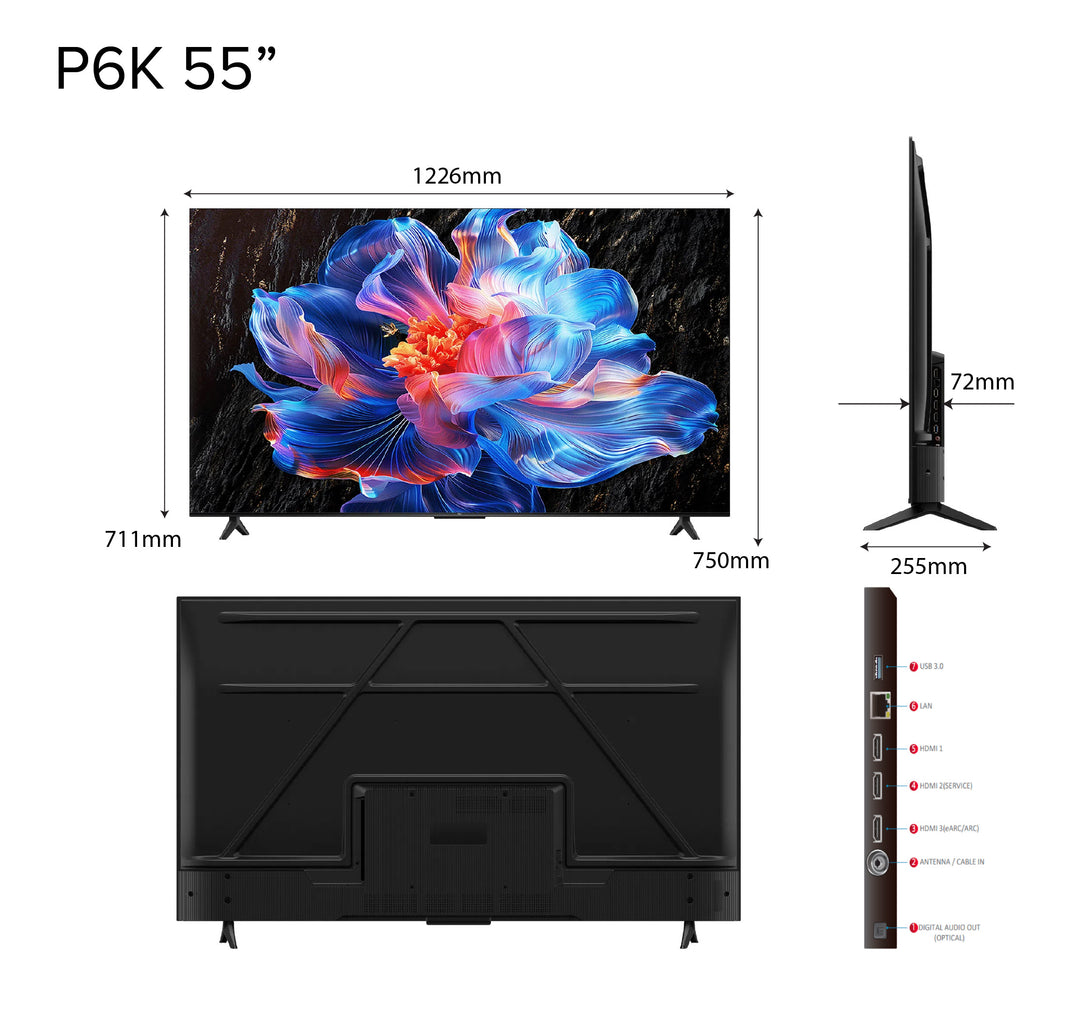 TCL P6K 4K Smart TV | 43 55 65 inch | AI Smart Google TV – TCL ...