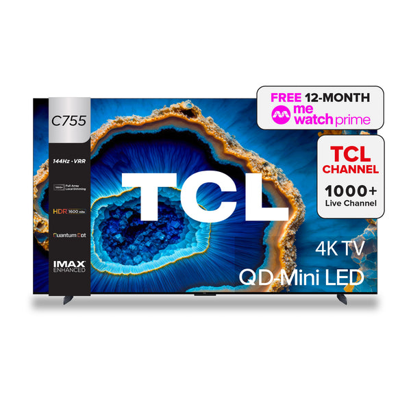 TCL C755 QD-Mini LED 4K TV 75" - 98" Smart TV Google TV