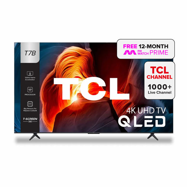 TCL T7B 4K QLED TV 55" - 65" Eye Care AI Smart TV Google TV
