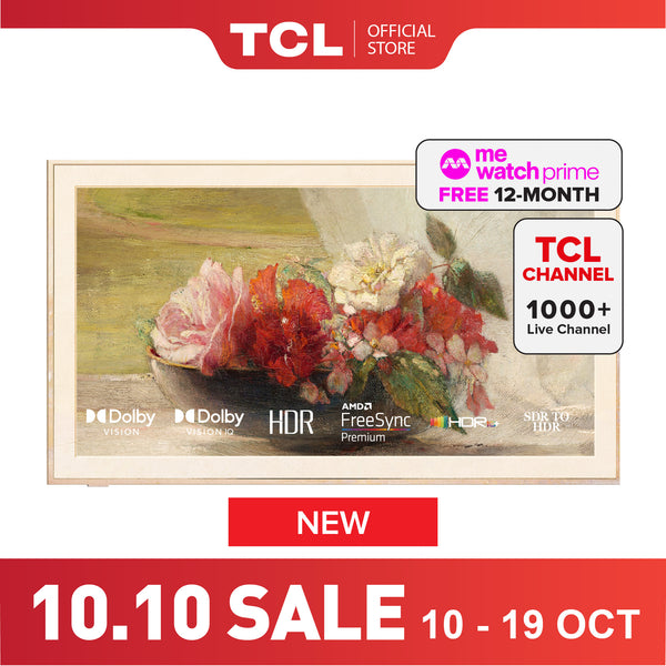 TCL A300 Pro B&O Sound System Nxtframe TV Canvas TV Frame TV 4K QLED TV