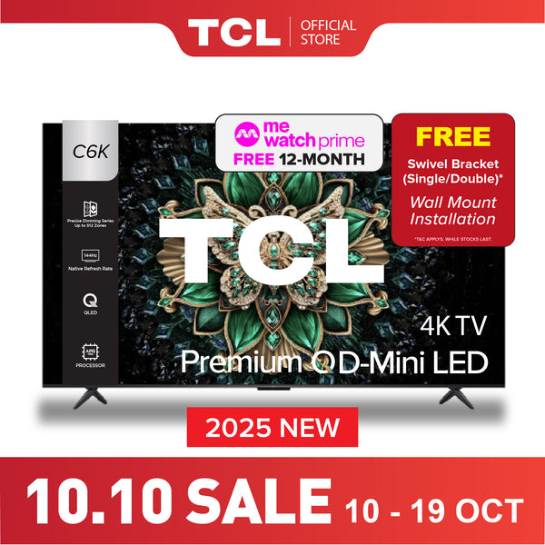 2025 NEW | TCL C6K 4K Premium QD Mini-LED TV 55 inch 65 inch 75 inch 85 inch  AI Smart TV