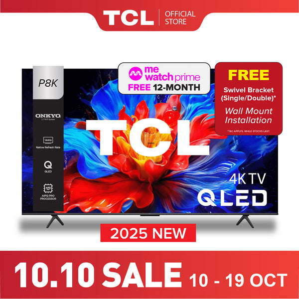 2025 NEW | TCL P8K QLED TV | 55 inch  65 inch 75 inch | 144Hz Native Refresh Rate | AI Smart Google TV