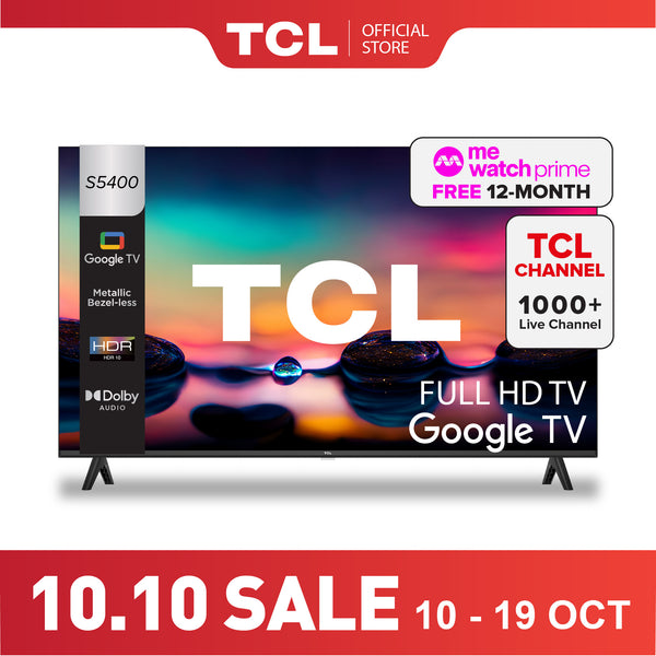 TCL S5400 FHD Google TV 32" - 40" AI Smart TV
