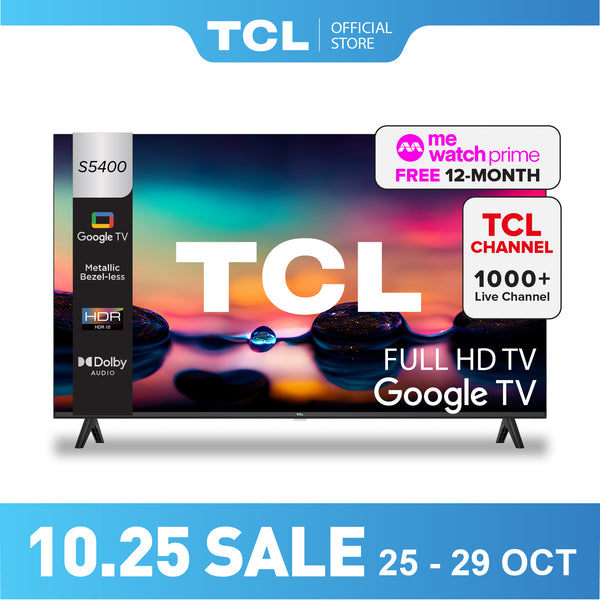 TCL S5400 FHD Google TV 32" - 40" AI Smart TV