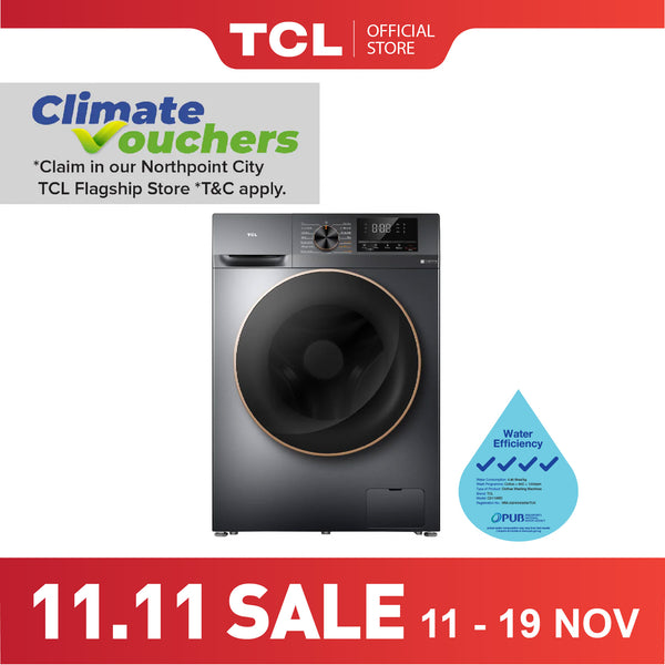 4 Ticks TCL C2110WD 10KG Washer & Dryer Combo DD Inverter