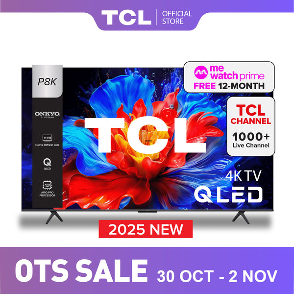 2025 NEW | TCL P8K QLED TV | 55 inch  65 inch 75 inch | 144Hz Native Refresh Rate | AI Smart Google TV