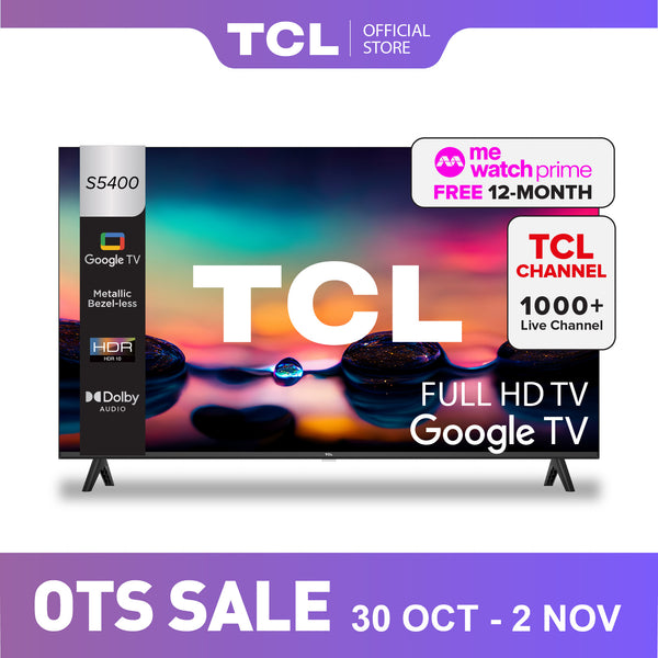 TCL S5400 FHD Google TV 32" - 40" AI Smart TV