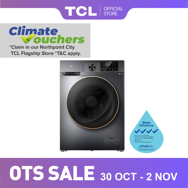 4 Ticks TCL C2110WD 10KG Washer & Dryer Combo DD Inverter