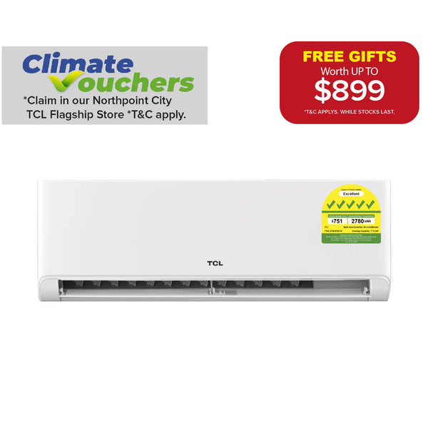 TCL BreezeIN Air Conditioner | R32, 5 Ticks Aircon | APP & Voice Control